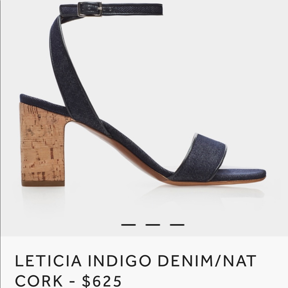 Tabitha Simmons Leticia denim heel